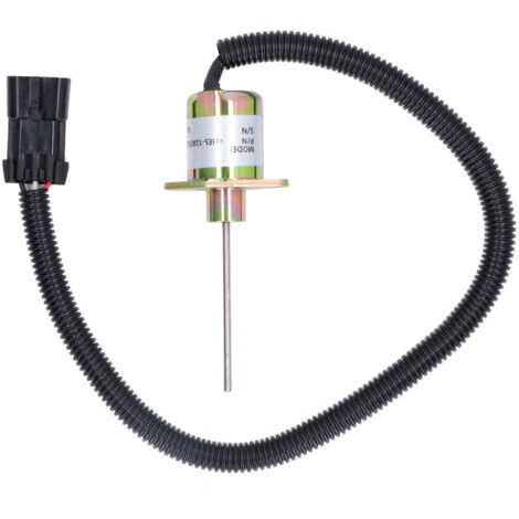 Électrovanne d'arrêt de carburant, arrêt du moteur de pelle 1503ES 12A5SUC9SCC28 pour Kubota V2203 DI 12V DC.