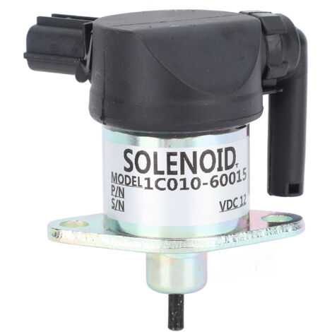 Électrovanne d'arrêt de carburant efficace et sûre 1C010 60015 pour moteur Kubota V3300-DI, V3300-DI-T, V3300-T et V3600-T