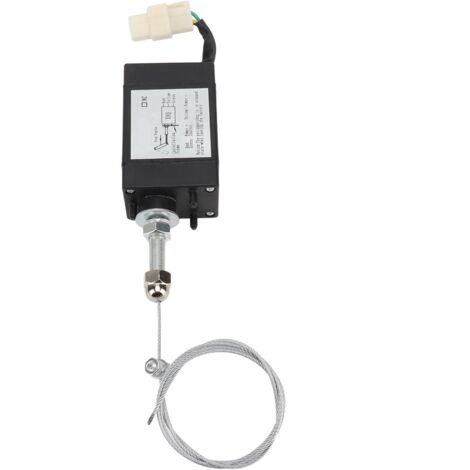 Électrovanne de coupure de carburant 24V CC pour groupe électrogène diesel, vanne d'arrêt moteur et sécurité