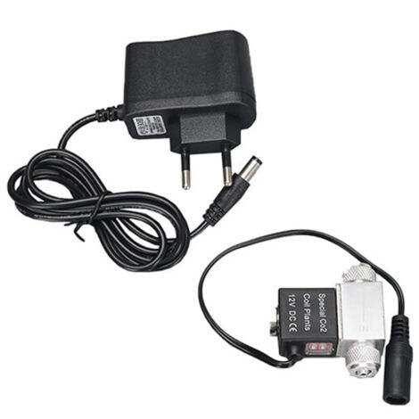 Électrovanne de sortie 12 V CC pour système CO2 d'aquarium, régulateur électrique basse température, vanne magnétique pour la croissance des plantes aquatiques et de l'herbe d'aquarium, installation f