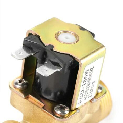 Électrovanne d'entrée bidirectionnelle Jeffergarden G3/4 N/C, normalement fermée, 220 V/240 V CA, FCD-180B