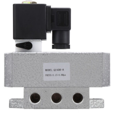 Électrovanne électrique G1/4 pouces, 2 positions, 4 voies carrées, commande unique directionnelle Q24DH‑8AC110V.