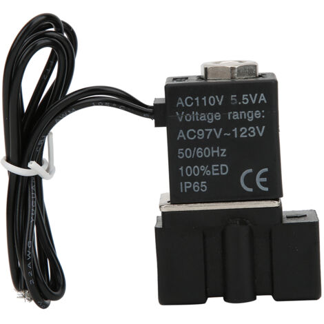Électrovanne électrique plastique rapide 110V - 2 positions 2 voies - Air, eau, huile (G1/4)