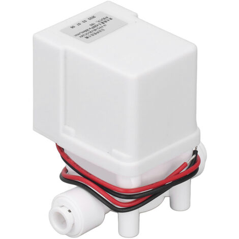 Électrovanne électrique pour tuyau PE de 1/4 pouces, Type à diaphragme DC 24V, eaux usées pour purificateur d'eau.