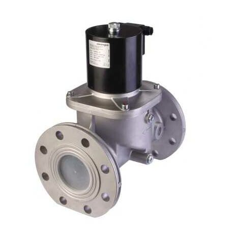 Electrovanne gaz automatique NC Aluminium brides DN100 360mBar