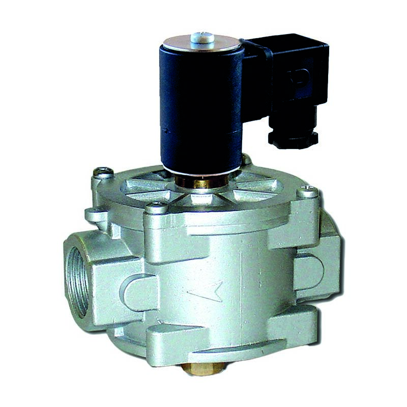 Electrovanne gaz à réarmement manuel normalement fermée 500mbar 1'-120mm avec bobine