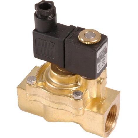 Électrovanne Laiton 3/4" 24V AC - Normalement Fermée, Pour Eau/air/gaz, Joint Viton