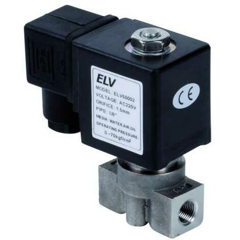 Electrovanne haute pression inox 1/8'' NF