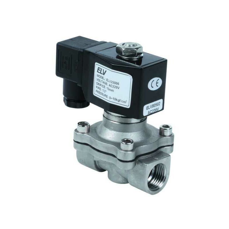 ELV - Electrovanne inox eau air fioul 3/4'' nf action directe