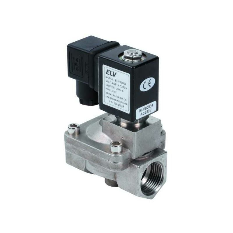 Electrovanne inox 3/4'' nf action indirecte