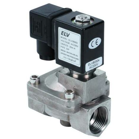 Electrovanne inox 3/4'' NF action indirecte