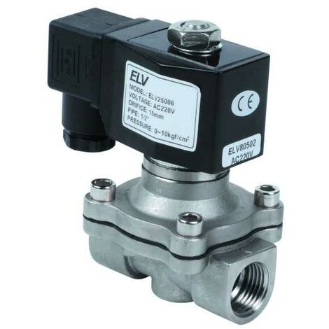 Electrovanne inox 3/4'' NO action directe