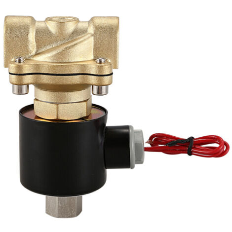 Électrovanne laiton 1/2" DN15 220V normalement ouverte pour gaz huile eau