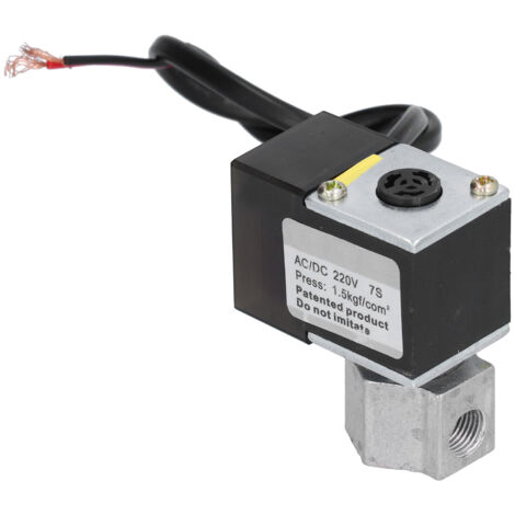 Électrovanne M8, filetage d'interface, accessoires de pompe à Air avec Base en fonte d'aluminium, trou latéral AC/DC220V