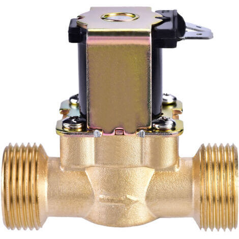 Électrovanne magnétique en laiton 3/4" CC 24 V normalement fermée pour la commande d'eau