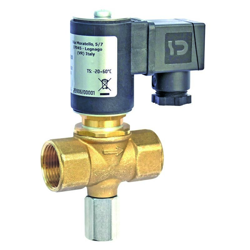 Ferrari Srl - Electrovanne manuelle gaz 3/4' pe 6 bar 230vac m16/rmo nc