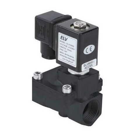 Electrovanne plastique 3/8'' NF action indirecte