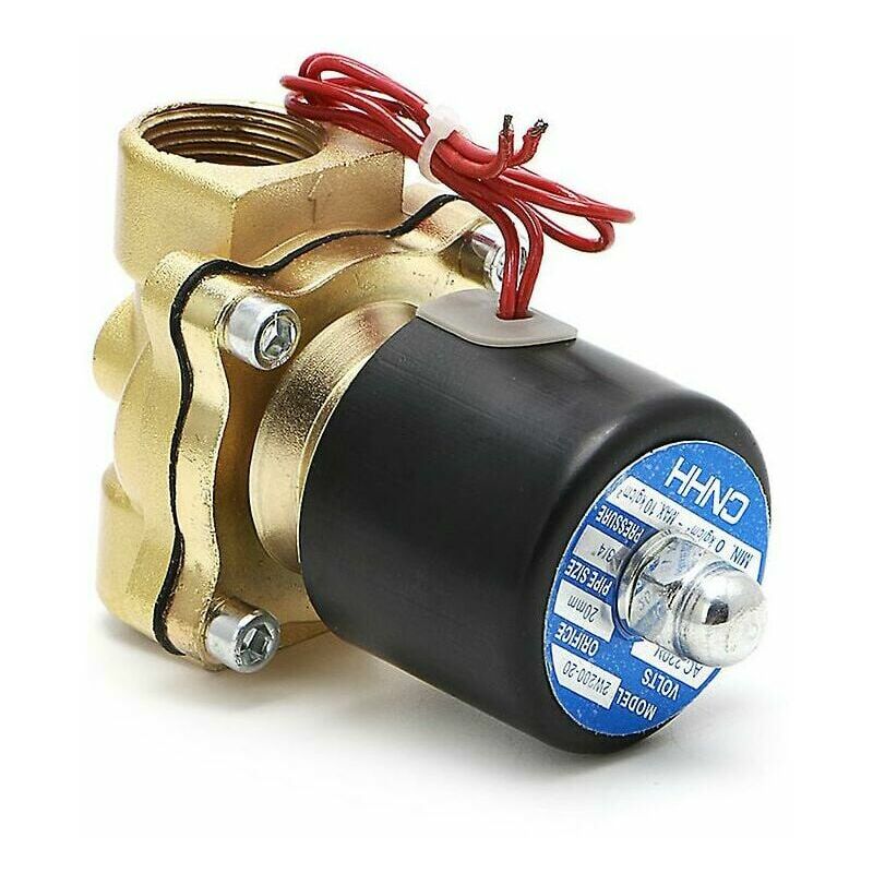 Électrovanne pneumatique 3/4 '220v 2 ports eau huile air gaz 2w-200-20
