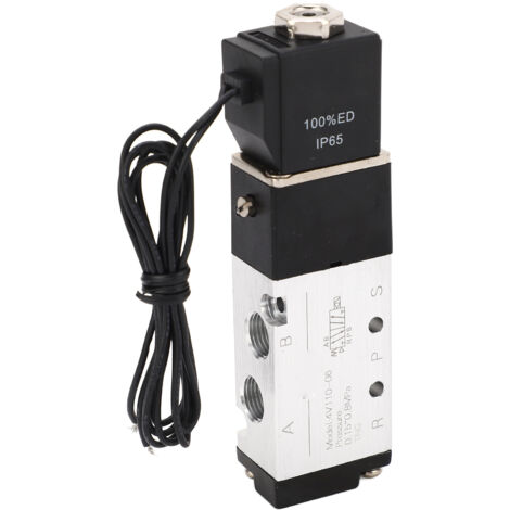 Électrovanne pneumatique 5/2 à fil, position double, IP65, 0.15‑0.8 MPa, courant continu 24V