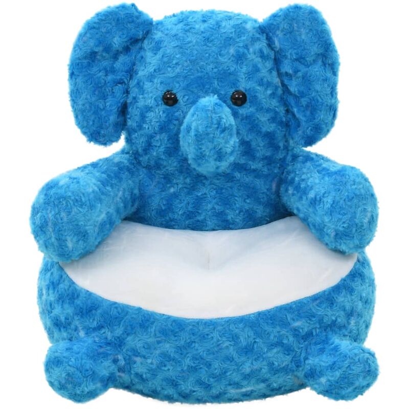 

vidaXL Elefante de peluche azul - Azul