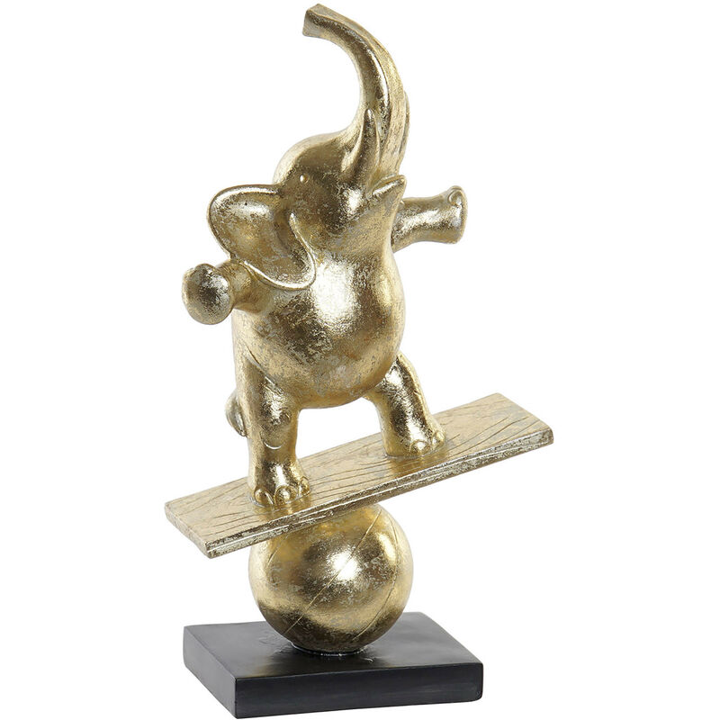 

Elefante Figura Equilibrista Dorada, Figuras de Resina Originales. Elefante Dorado Resina 17X8,5X30 cm