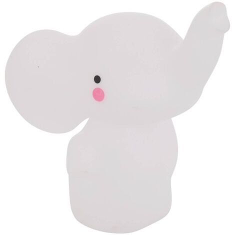 Elefante Niño Luz de Noche Softy Blanco 14.5x13x10.5 cm - Atmosphera créateur d'intérieur
