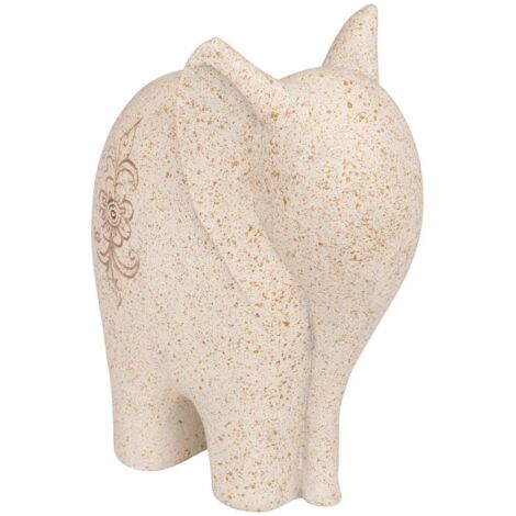 Elefante Nola H.23cm resina beige - Atmosphera créateur d'intérieur