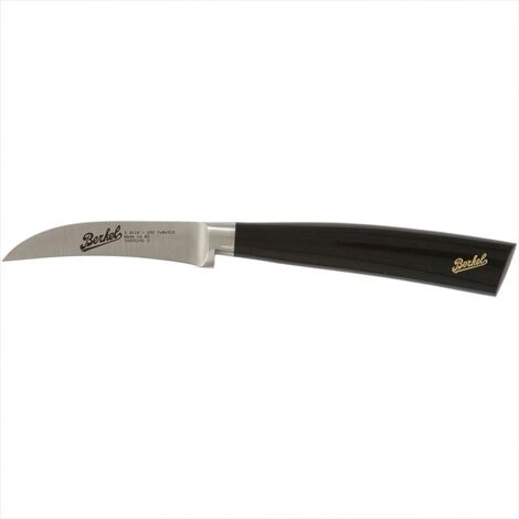 ELEGANCE COLTELLO SPELUCCHINO CURVO 7 CM NERO - BERKEL