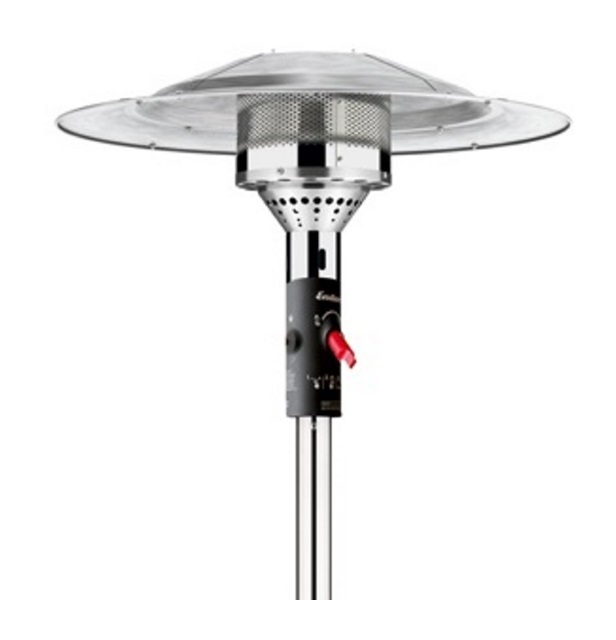 Elegance Polished Stainless Steel Garden Patio Gas Heater By