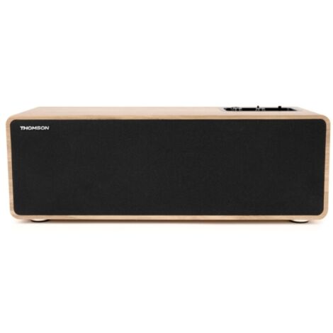 Elegancia y Potencia de Sonido
Lleva un sonido excepcional a tu hogar con este altavoz de diseÃ±o elegante en madera, realzado por un panel frontal de