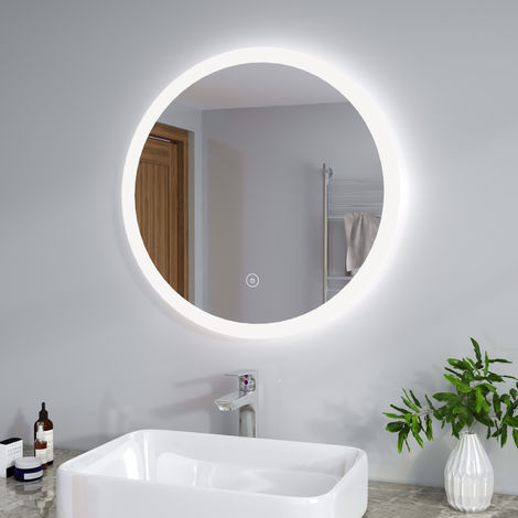 Battery operated 2024 round mirror