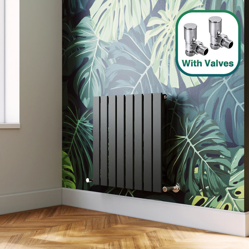 Image of Elegant - Anthracite Horizontal Radiator 600x608mm&hellip;