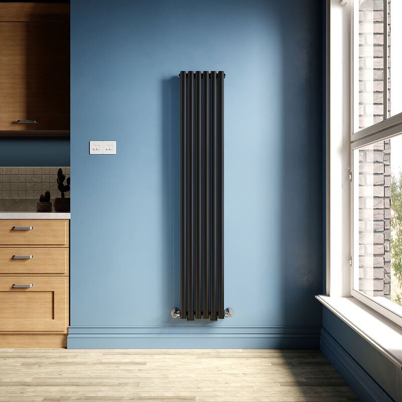 Image of Elegant - Matte Black Oval Radiator&hellip;