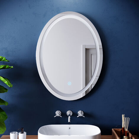 main image of "ELEGANT Bathroom Mirror Round Illuminated LED Mirror"