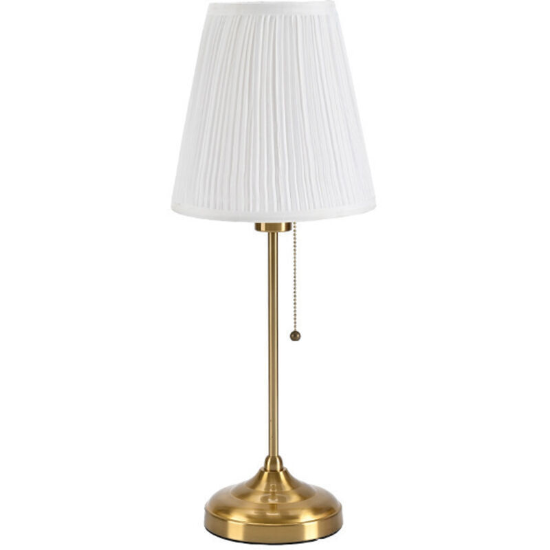 Image of Elegant Brass Table Lamp with White&hellip;