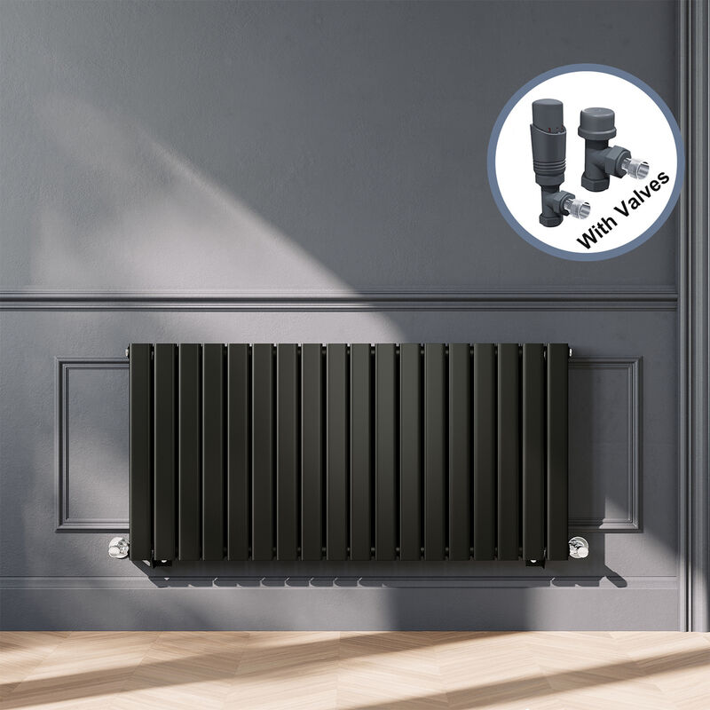 Image of ELEGANT Designer Black Double Panel Horizontal&hellip;