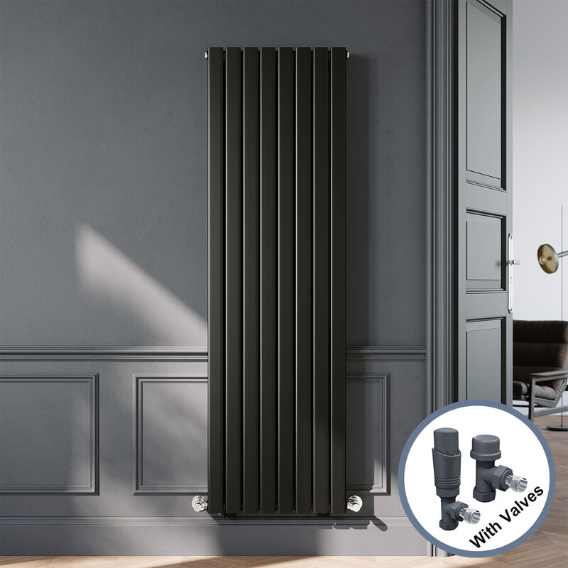 Image of ELEGANT Designer Black Double Panel Vertical&hellip;