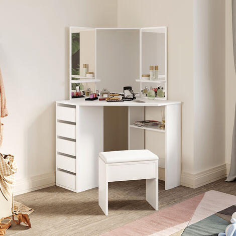 ELEGANT Furniture Dressing Table with Drawer Mirror