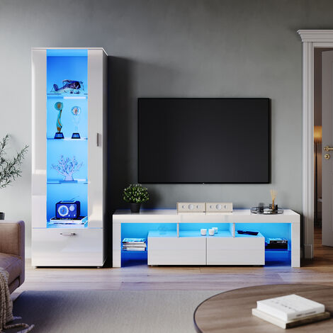 White Gloss Living Room Set | Cabinets Matttroy