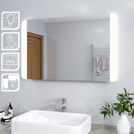 main image of "ELEGANT Modern LED Illuminated Bathroom Mirror"