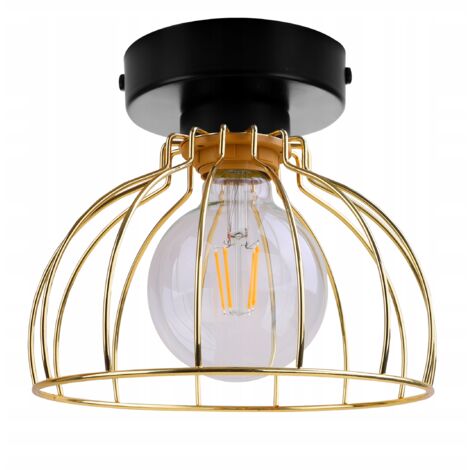 ÉLÉGANT PLAFONNIER FIL DORÉ LAMPE LED