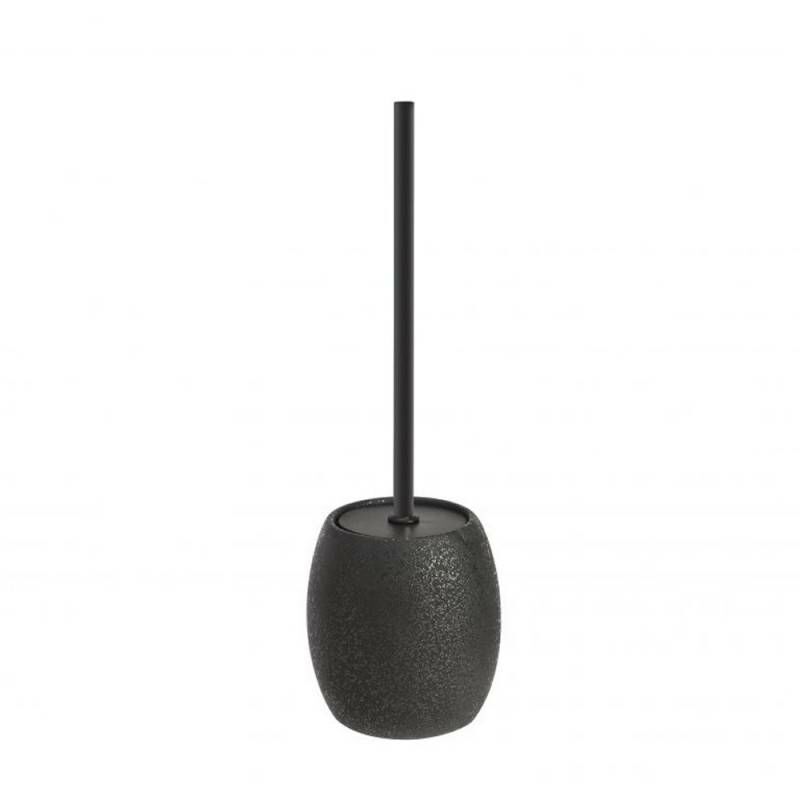 Légant porte-balais de toilette noir de la série Ibiza.