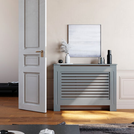 main image of "ELEGANT Radiator Cover Large Modern Grey for Living Room/Bedroom/Kitchen"