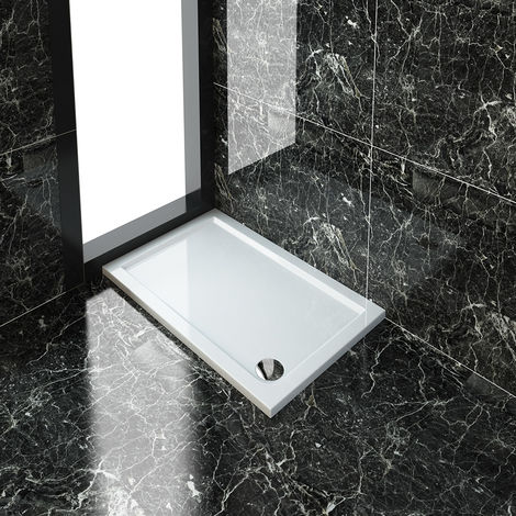 Hudson Reed Rectangular 1100 x 900 x 40 Pearlstone Shower Tray with Riser  Kit