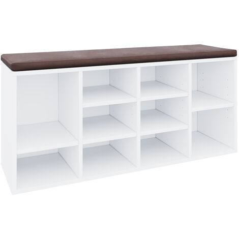 Shoe Cabinet Storage Wooden Unit White