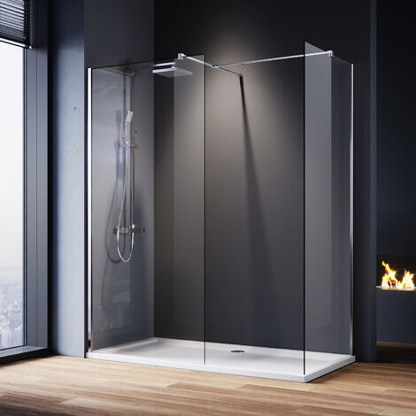 ELEGANT Shower Cabin 700mm Main Shower Door 760mm Side Shower Screen 1200x900mm Shower Tray Free Waste Trap