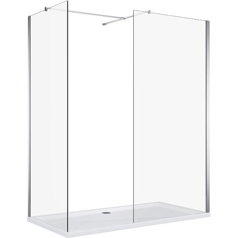 ELEGANT Shower Cabin 700mm Main Shower Door 800mm Side Shower Screen 1200x900mm Shower Tray Free Waste Trap