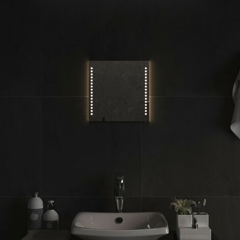 Elegant-Stil Miroir de salle de bain à LED 30x30 cm,Montage facile,1,3 Kg