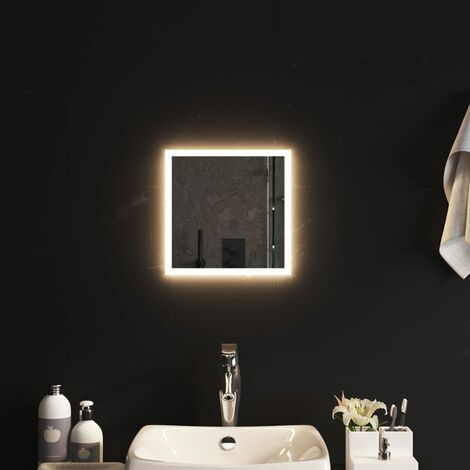 Elegant-Stil Miroir de salle de bain à LED 30x30 cm,Montage facile,1,32 Kg