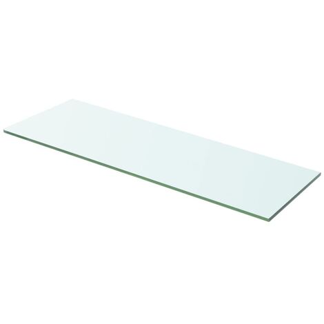 Elegant-Stil Panneau d’étagère Verre transparent 60 x 15 cm,Montage facile,2 Kg
